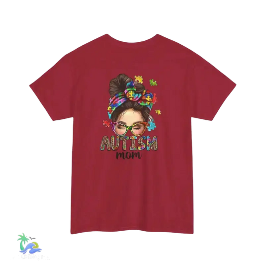 Autism mom simple tee - T-Shirt