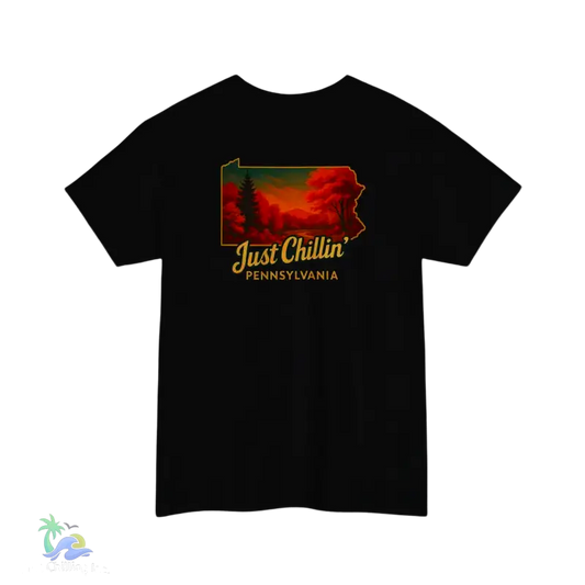 Autumn Vibes T-Shirt - Just Chillin’ Vintage Tee for Nature Lovers - Black / S - T-Shirt