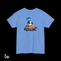 Unisex Jersey Tee - Breathable Cotton T-Shirt With Meditation Double Exposure Print - Just Chilling Inc.
