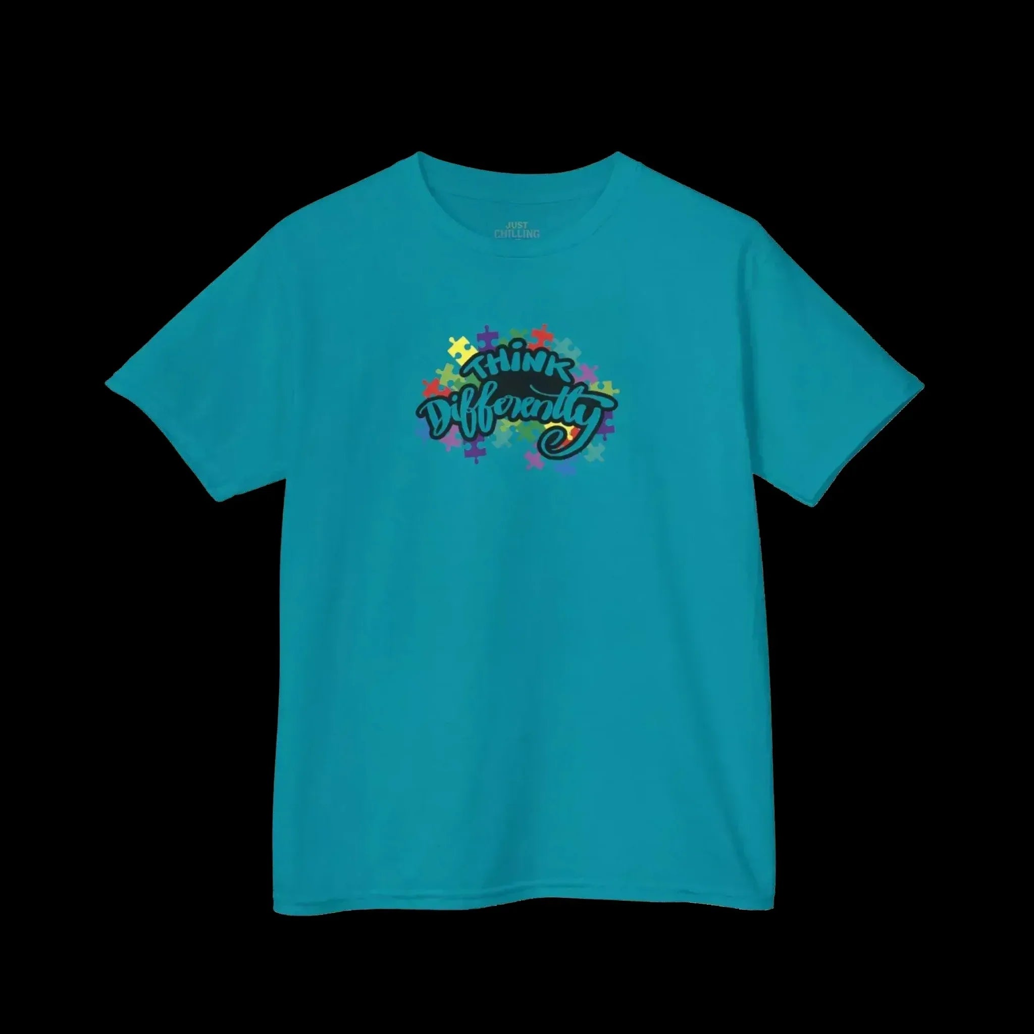 Autism Awareness Shirt Youth T-Shirt - Think Differently Cotton Tee For Kids - Just Chilling Inc.