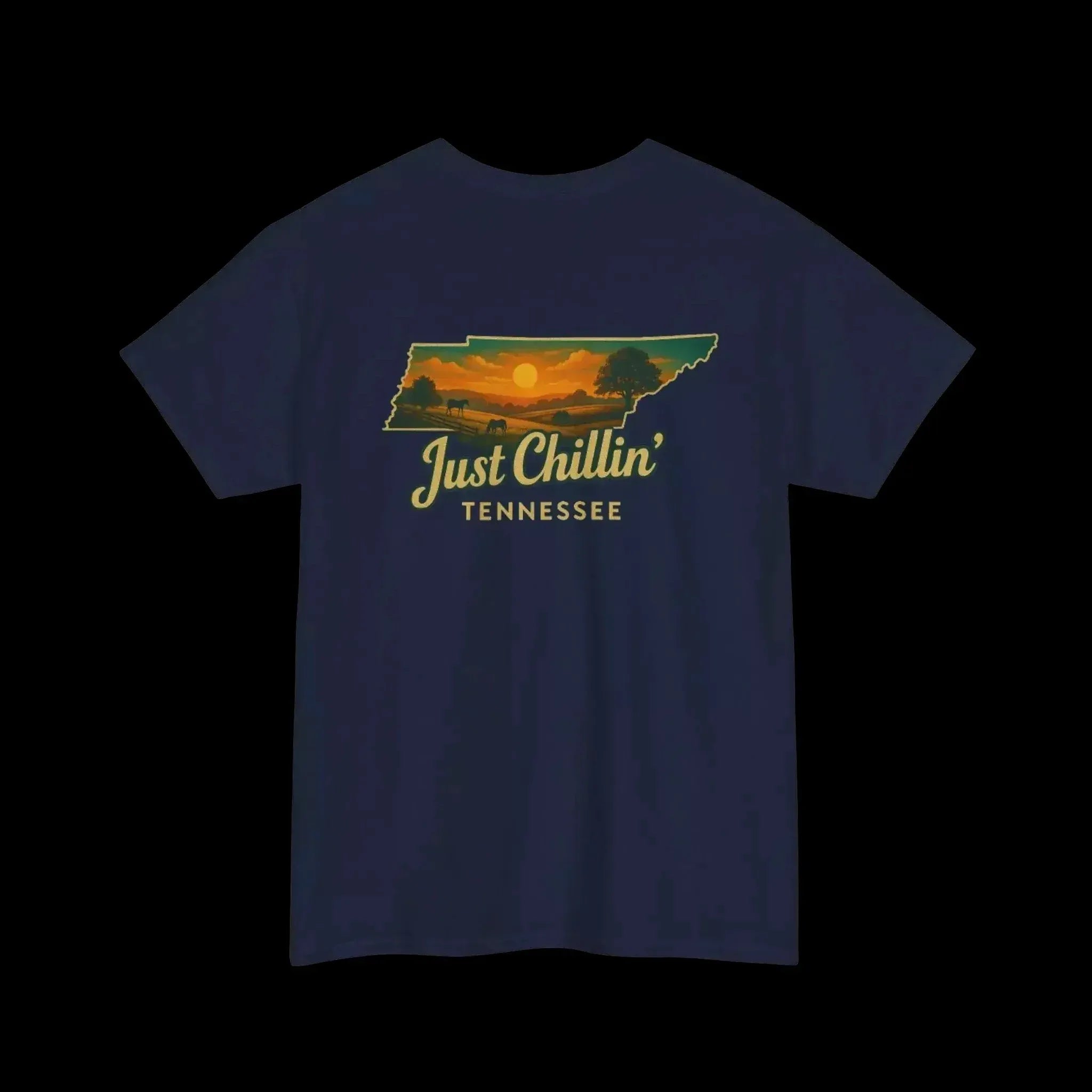 Just Chillin' Tennessee Unisex Cotton Tee – Nature Lover Gift - Just Chilling Inc.