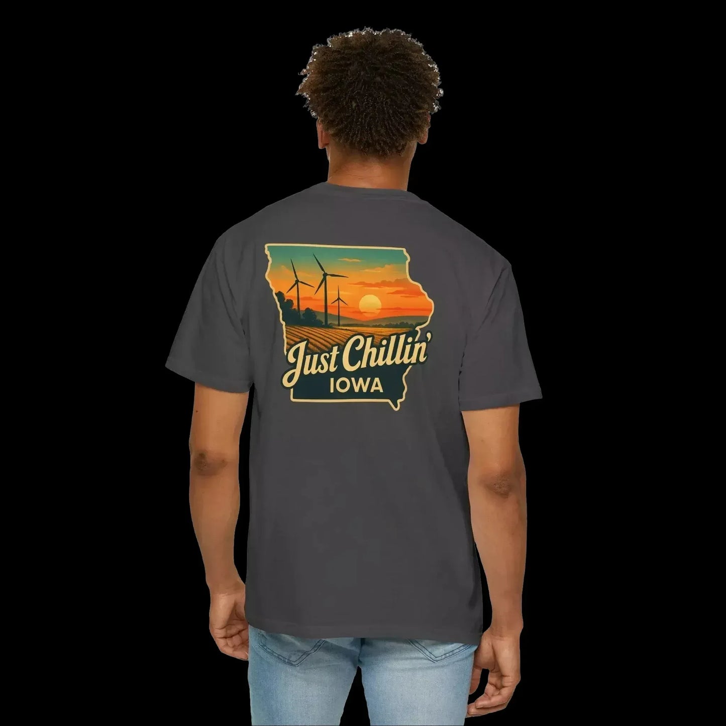 Garment Dyed T-Shirt - Unisex Cotton Tee With Unique Color Texture & Relaxed Fit - Just Chilling Inc.