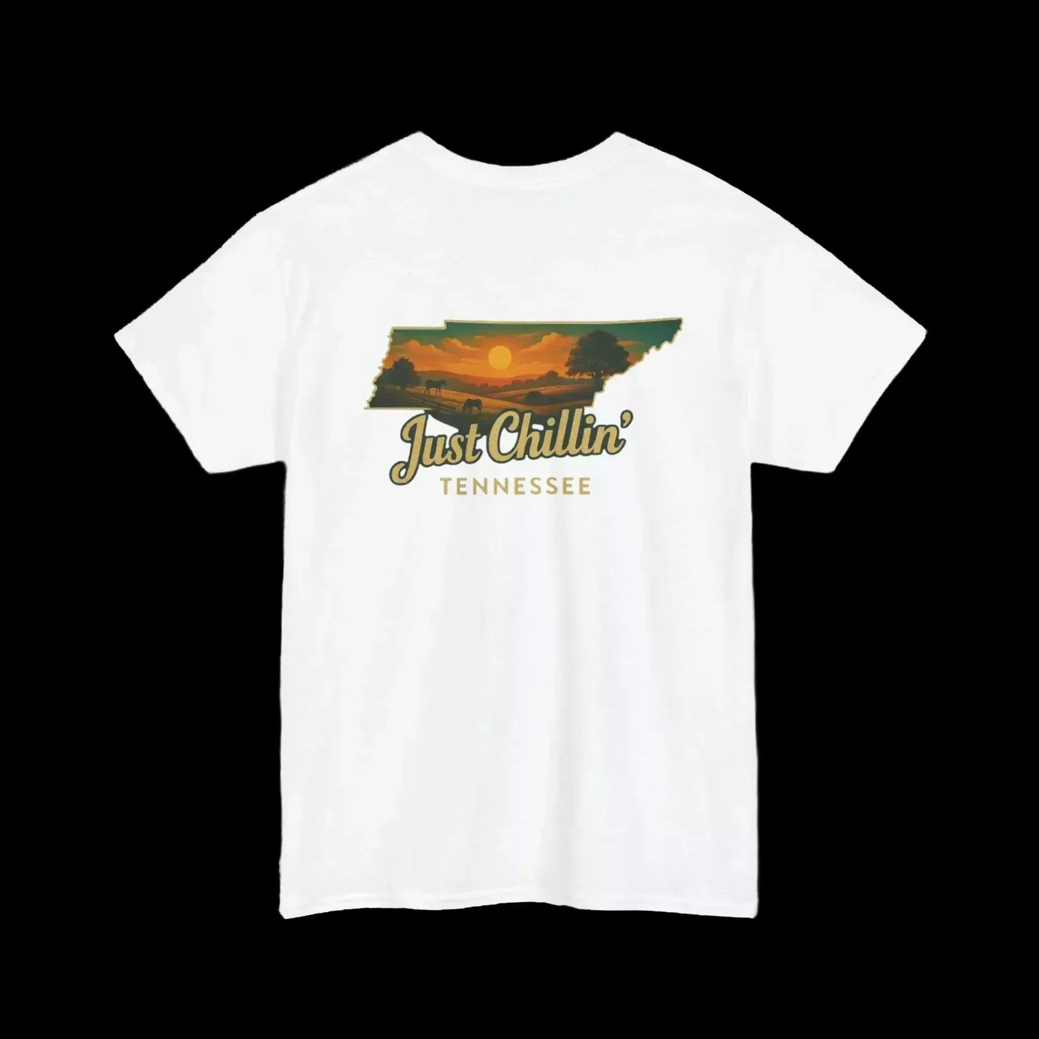 Just Chillin' Tennessee Unisex Cotton Tee – Nature Lover Gift - Just Chilling Inc.