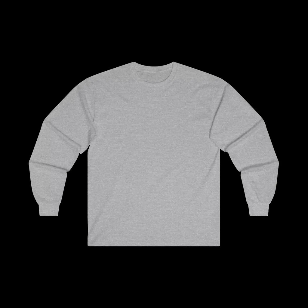 Cotton Long Sleeve Tee - Unisex Classic Fit Fishing Shirt With Durable Seams - Just Chilling Inc.