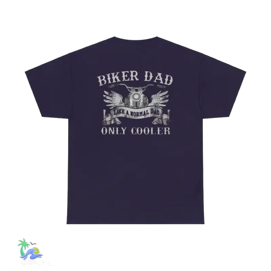 Unisex Heavy Cotton Tee Biker Dad - Blackberry / S - T-Shirt