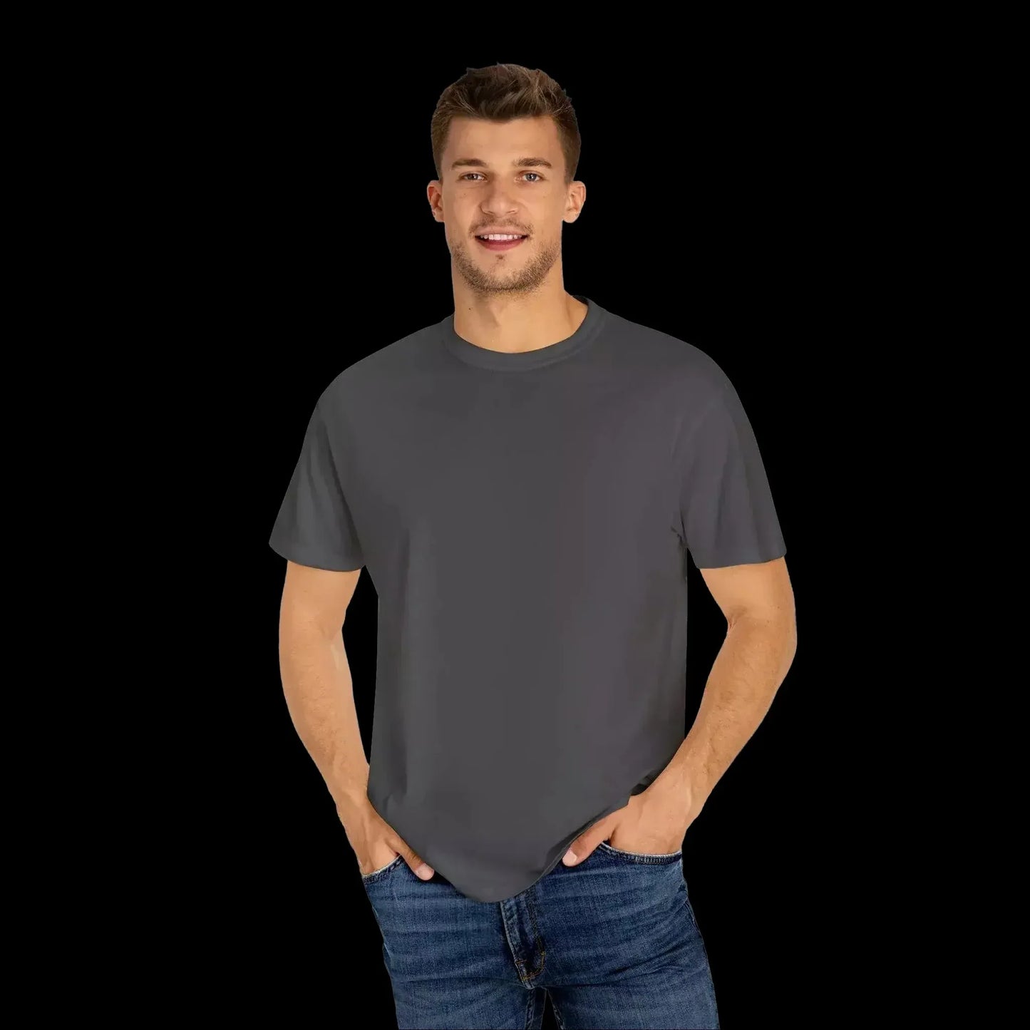 Garment Dyed T-Shirt - Unisex Cotton Tee With Unique Color Texture & Relaxed Fit - Just Chilling Inc.