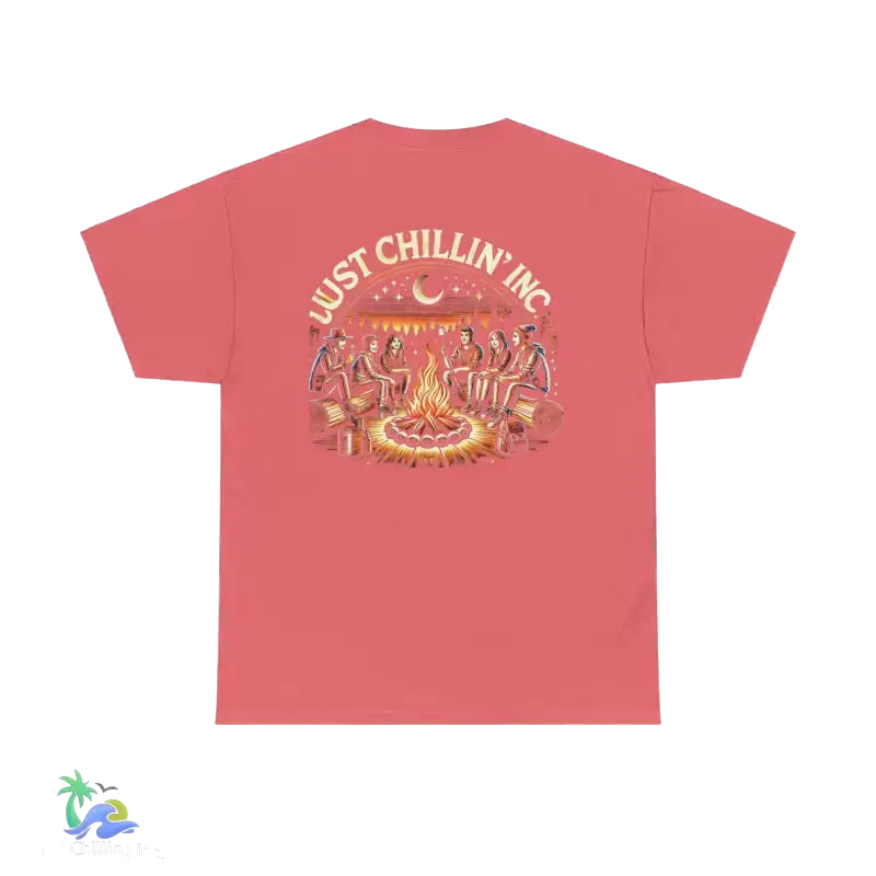 Campfire Gathering Tee - Coral Silk / S - T-Shirt