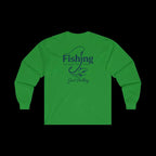 Cotton Long Sleeve Tee - Unisex Classic Fit Fishing Shirt With Durable Seams - Just Chilling Inc.