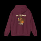 Thanksgiving Hoodie – Cozy Fall Turkey Sweatshirt With Adjustable Hood & Embroidery - Just Chilling Inc.
