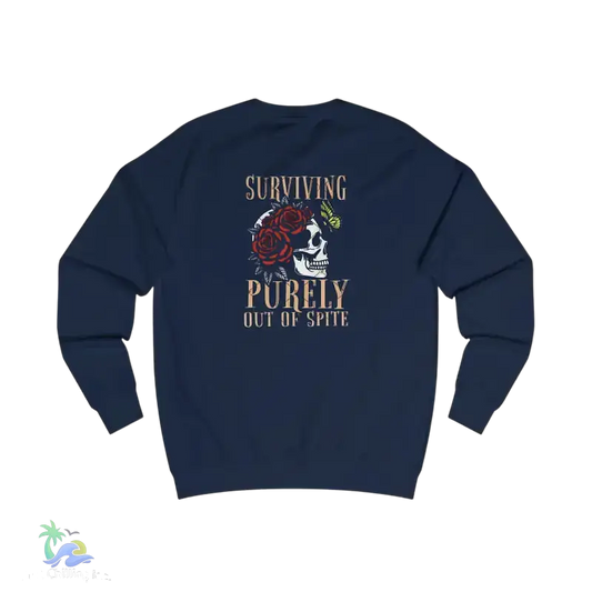 Sweatshirt survive in purely out of spite - Oxford Navy / S - Sweatshirt