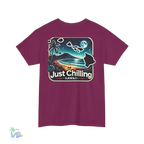 Unisex Cotton Tee – Heavy Cotton Shirt | Relaxed Fit T-Shirt for Beach Vibes - Just Chilling Inc.