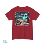 Unisex Cotton Tee – Heavy Cotton Shirt | Relaxed Fit T-Shirt for Beach Vibes - Just Chilling Inc.