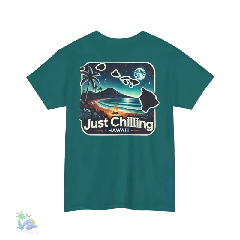 Unisex Cotton Tee – Heavy Cotton Shirt | Relaxed Fit T-Shirt for Beach Vibes - Just Chilling Inc.