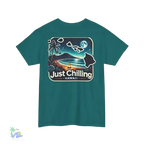 Unisex Cotton Tee – Heavy Cotton Shirt | Relaxed Fit T-Shirt for Beach Vibes - Just Chilling Inc.
