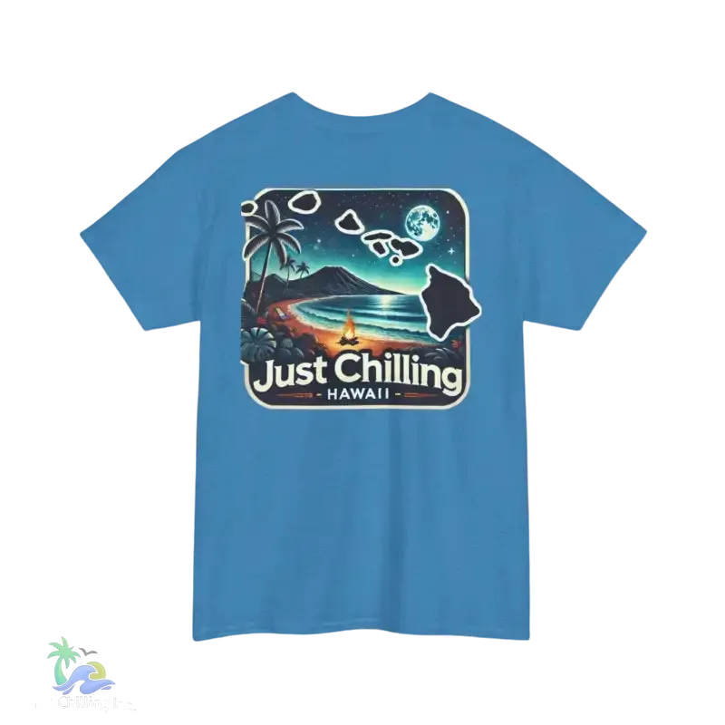 Unisex Cotton Tee – Heavy Cotton Shirt | Relaxed Fit T-Shirt for Beach Vibes - Just Chilling Inc.