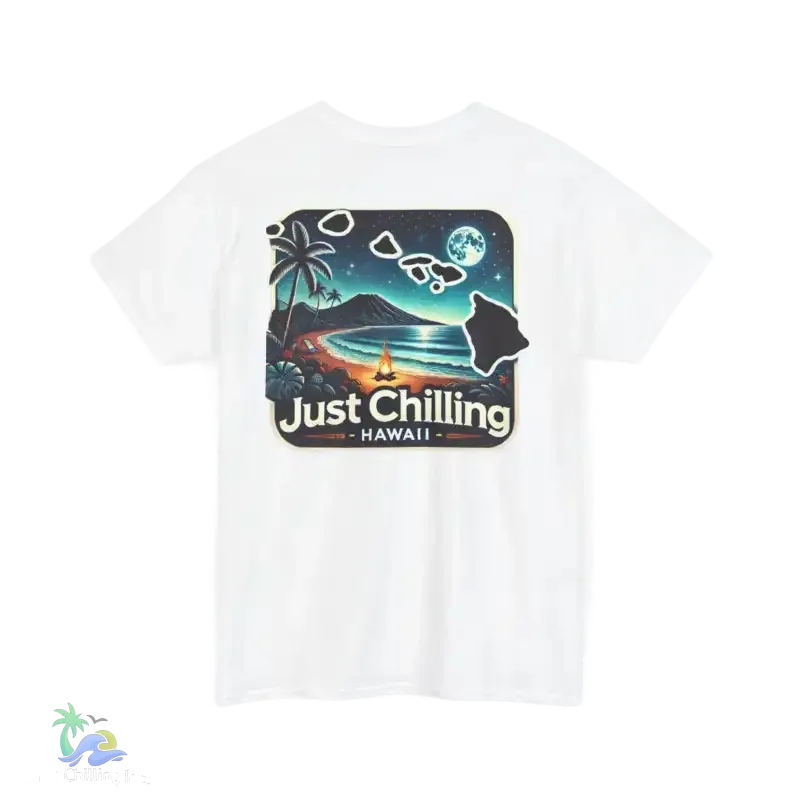 Unisex Cotton Tee – Heavy Cotton Shirt | Relaxed Fit T-Shirt for Beach Vibes - Just Chilling Inc.
