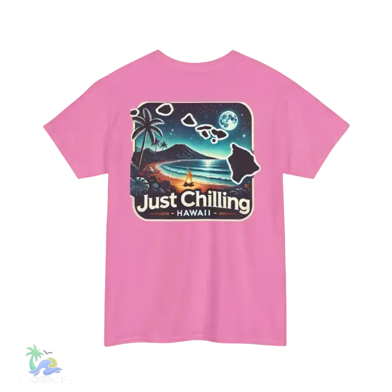 Unisex Cotton Tee – Heavy Cotton Shirt | Relaxed Fit T-Shirt for Beach Vibes - Just Chilling Inc.