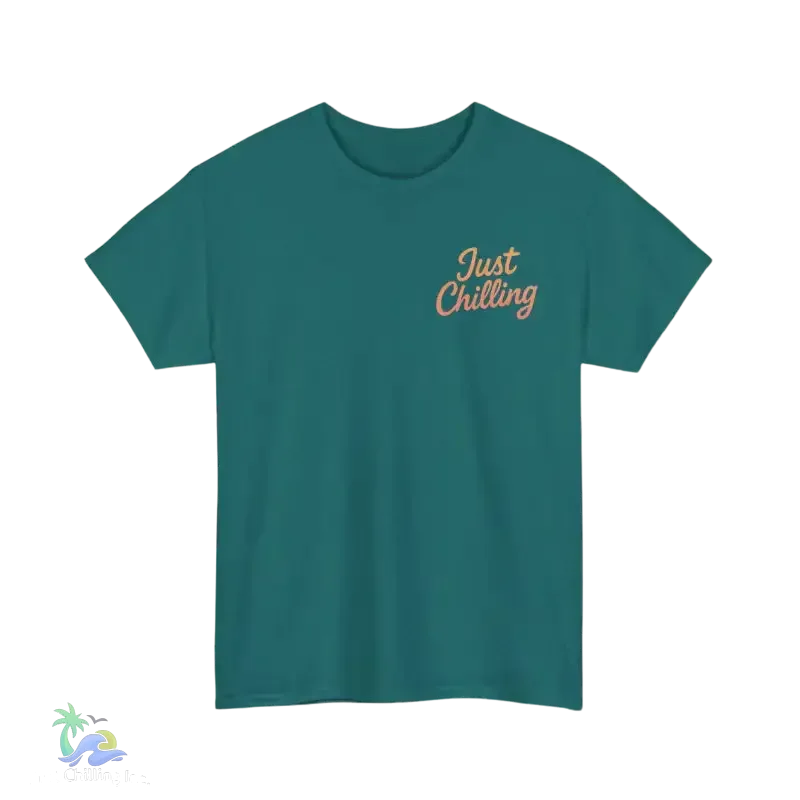 Unisex Cotton Tee – Heavy Cotton Shirt | Relaxed Fit T-Shirt for Beach Vibes - Just Chilling Inc.