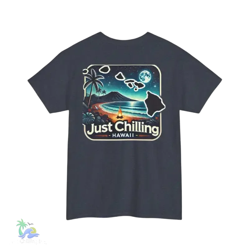 Unisex Cotton Tee – Heavy Cotton Shirt | Relaxed Fit T-Shirt for Beach Vibes - Just Chilling Inc.