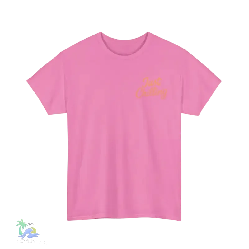 Unisex Cotton Tee – Heavy Cotton Shirt | Relaxed Fit T-Shirt for Beach Vibes - Just Chilling Inc.
