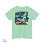Unisex Cotton Tee – Heavy Cotton Shirt | Relaxed Fit T-Shirt for Beach Vibes - Just Chilling Inc.