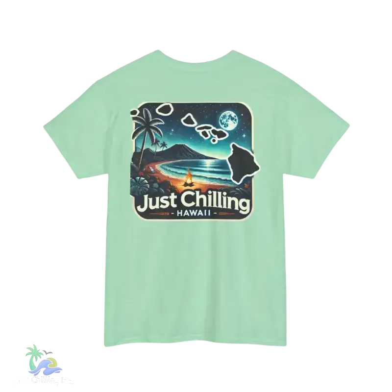 Unisex Cotton Tee – Heavy Cotton Shirt | Relaxed Fit T-Shirt for Beach Vibes - Just Chilling Inc.