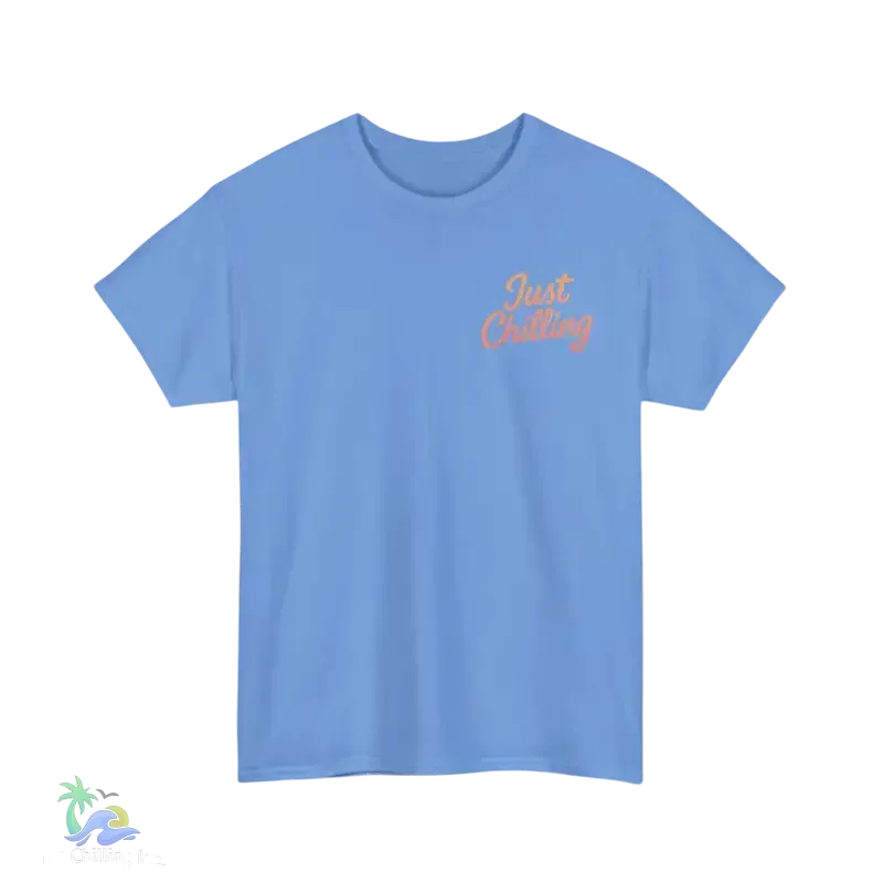 Unisex Cotton Tee – Heavy Cotton Shirt | Relaxed Fit T-Shirt for Beach Vibes - Just Chilling Inc.