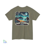 Unisex Cotton Tee – Heavy Cotton Shirt | Relaxed Fit T-Shirt for Beach Vibes - Just Chilling Inc.
