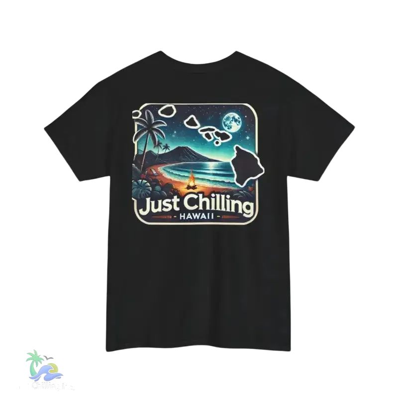 Unisex Cotton Tee – Heavy Cotton Shirt | Relaxed Fit T-Shirt for Beach Vibes - Just Chilling Inc.