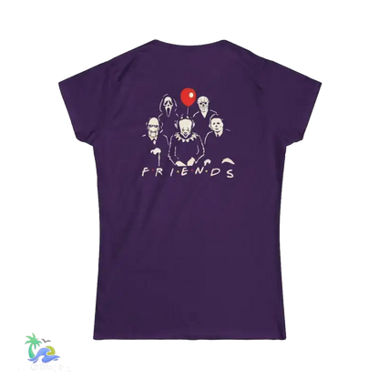 All you favorite creepy friends tshirt - Purple / S - T-Shirt
