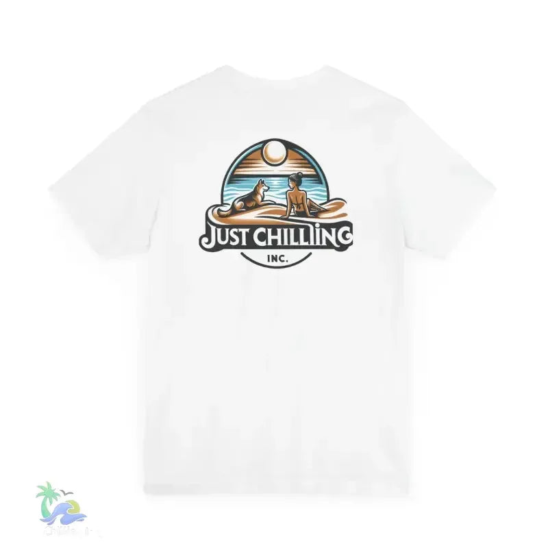 Jersey Short Sleeve Tee – Unisex Cotton Crew Neck Girl Dog Shirt - Just Chilling Inc.