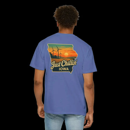 Garment Dyed T-Shirt - Unisex Cotton Tee With Unique Color Texture & Relaxed Fit - Just Chilling Inc.