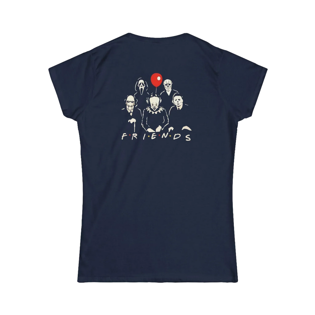 Horror Movie T-Shirt – Creepy Friends Graphic Tee | Premium Cotton USA Made - Just Chilling Inc.