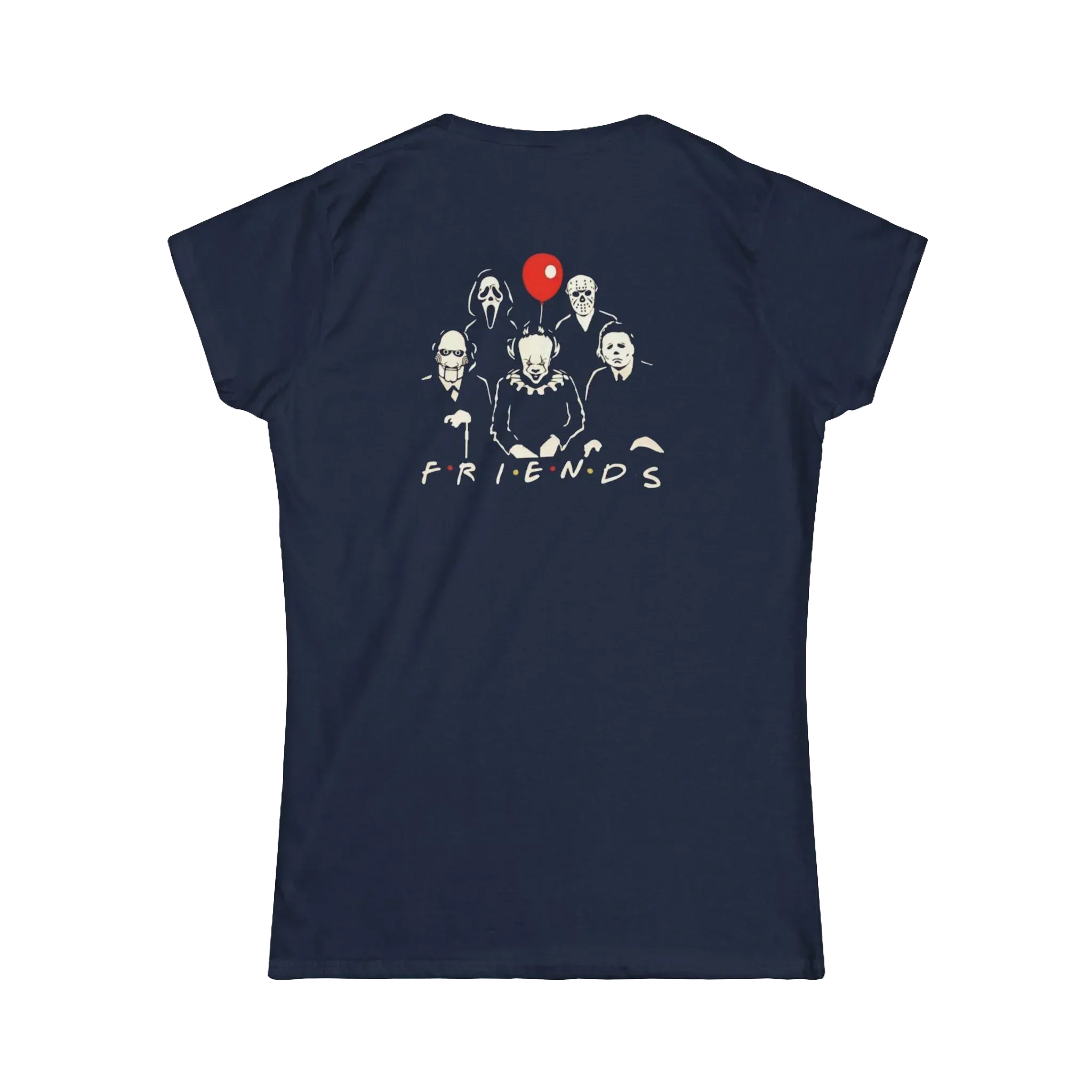 Horror Movie T-Shirt – Creepy Friends Graphic Tee | Premium Cotton USA Made - Just Chilling Inc.