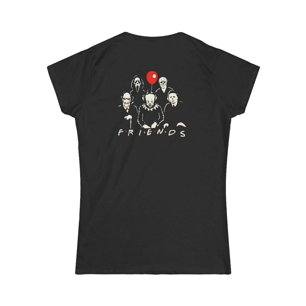Horror Movie T-Shirt – Creepy Friends Graphic Tee | Premium Cotton USA Made - Just Chilling Inc.