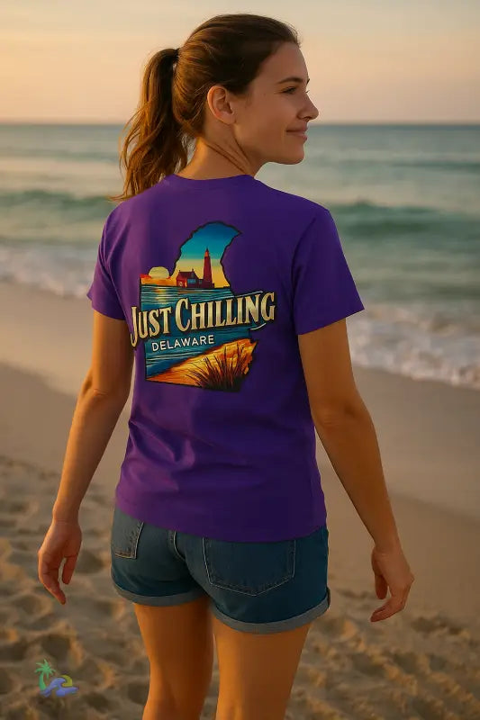 Delaware Just Chilling Tee – Summer Vibes Graphic Shirt - T-Shirt