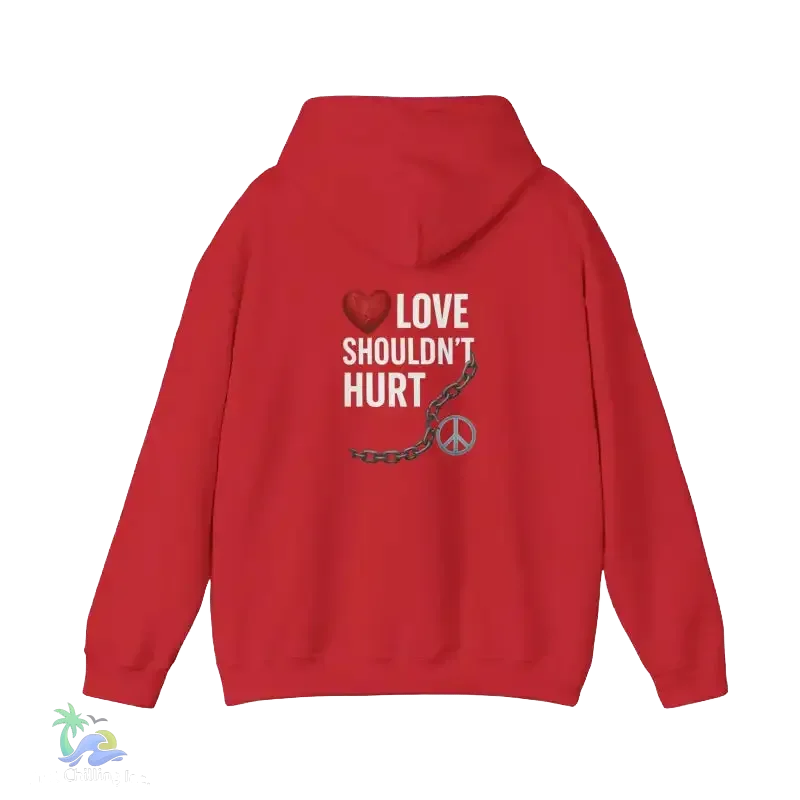 Domestic Violence Hoodie – Awareness Sweatshirt With Adjustable Hood & Purple Ribbon - Just Chilling Inc.