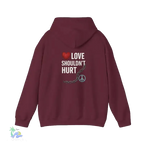 Domestic Violence Hoodie – Awareness Sweatshirt With Adjustable Hood & Purple Ribbon - Just Chilling Inc.