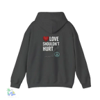 Domestic Violence Hoodie – Awareness Sweatshirt With Adjustable Hood & Purple Ribbon - Just Chilling Inc.