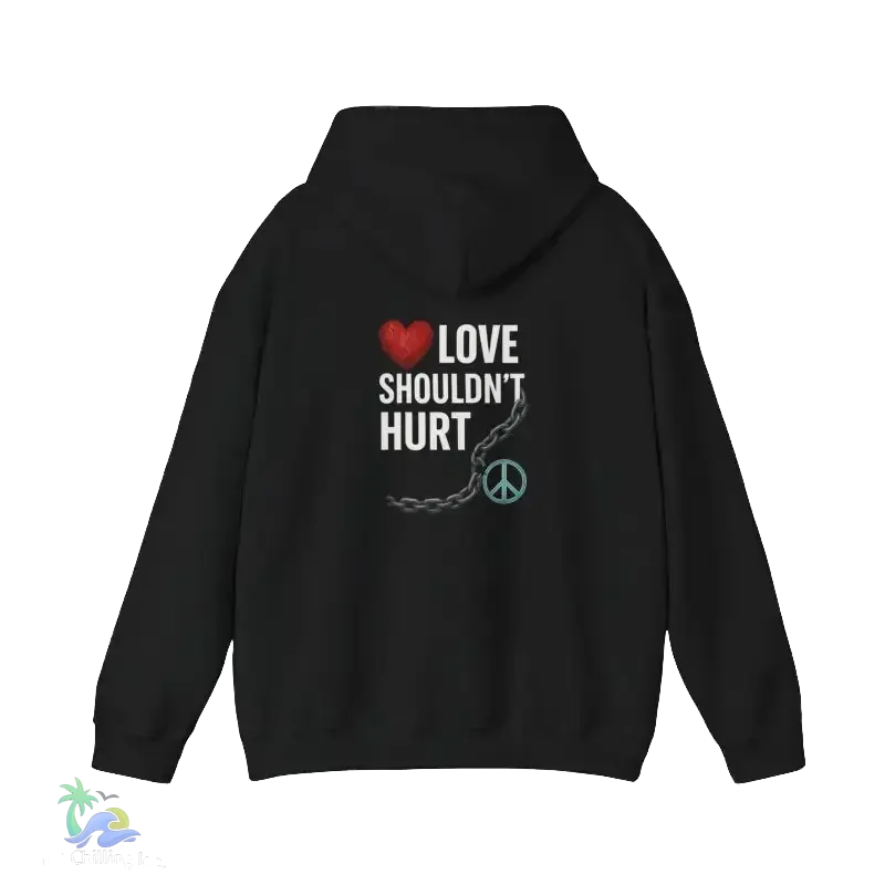 Domestic Violence Hoodie – Awareness Sweatshirt With Adjustable Hood & Purple Ribbon - Just Chilling Inc.