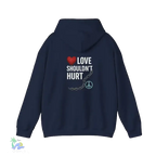 Domestic Violence Hoodie – Awareness Sweatshirt With Adjustable Hood & Purple Ribbon - Just Chilling Inc.