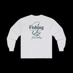 Cotton Long Sleeve Tee - Unisex Classic Fit Fishing Shirt With Durable Seams - Just Chilling Inc.