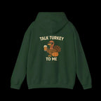 Thanksgiving Hoodie – Cozy Fall Turkey Sweatshirt With Adjustable Hood & Embroidery - Just Chilling Inc.