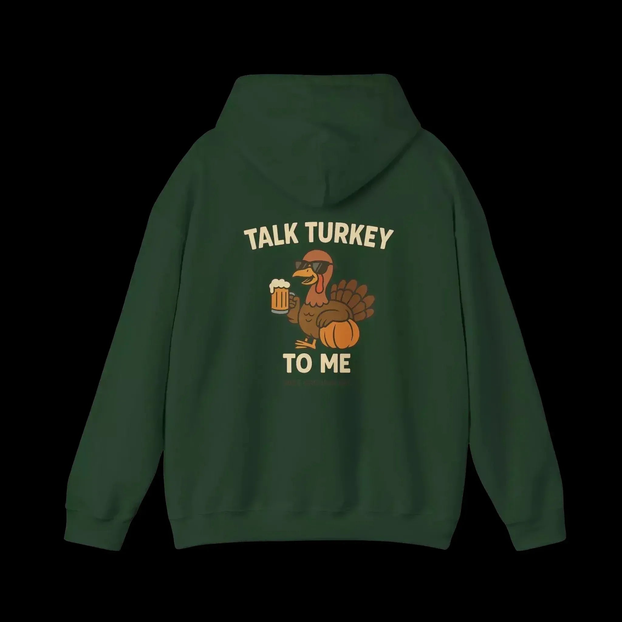 Thanksgiving Hoodie – Cozy Fall Turkey Sweatshirt With Adjustable Hood & Embroidery - Just Chilling Inc.