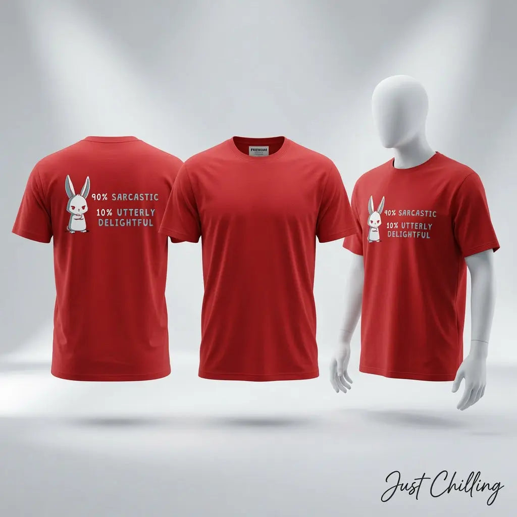 Sarcastic Delight T-Shirt — "90% Sarcastic 10% Delight" Graphic Tee Just Chilling Inc