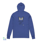 Empowerment Butterfly Hoodie – Unisex Long Sleeve Tee With Motivational Design - Just Chilling Inc.
