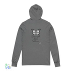 Empowerment Butterfly Hoodie – Unisex Long Sleeve Tee With Motivational Design - Just Chilling Inc.