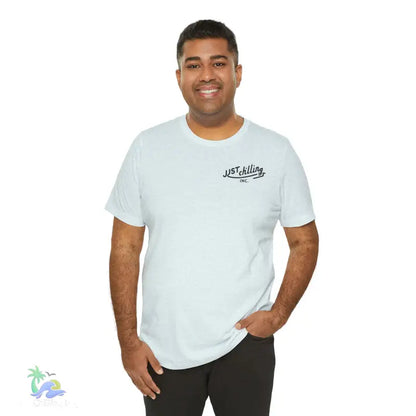 Man wearing a t-shirt.