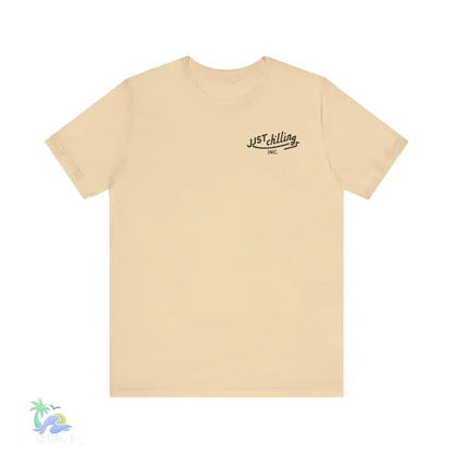 Beige t-shirt.