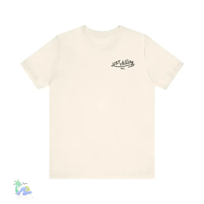 Beige t-shirt.